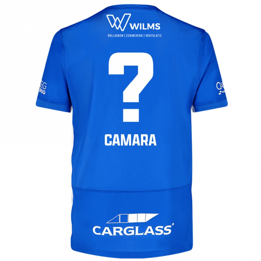 Kinder Fußball Ali Camara #0 Blau Heimtrikot Trikot 2024/25 T-Shirt Luxemburg