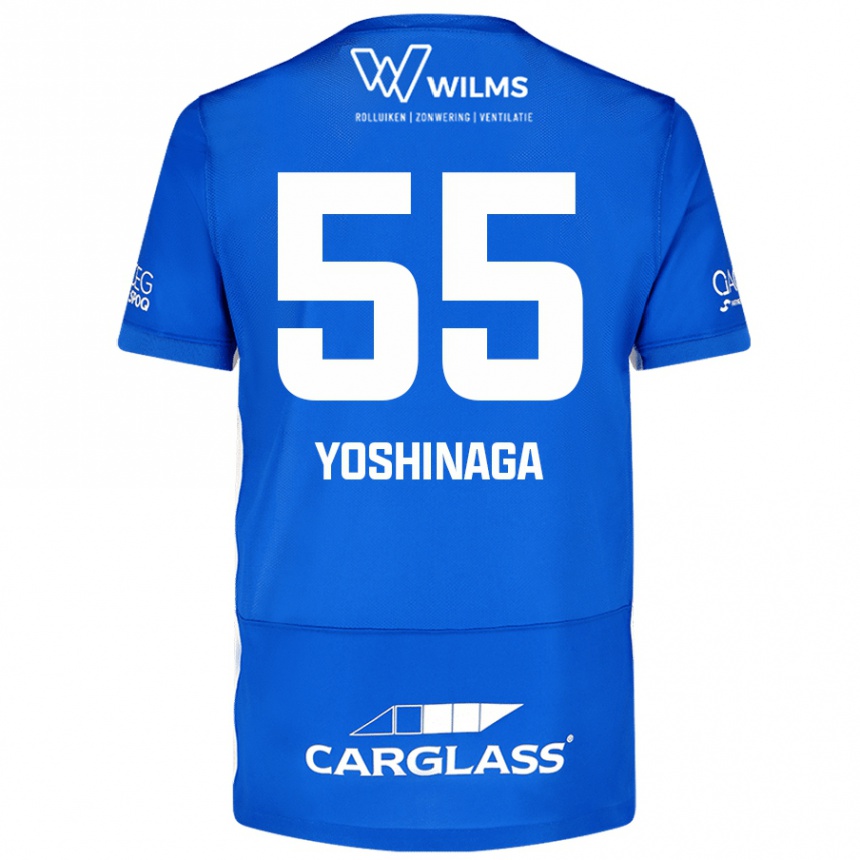 Kinder Fußball Yumeki Yoshinaga #55 Blau Heimtrikot Trikot 2024/25 T-Shirt Luxemburg