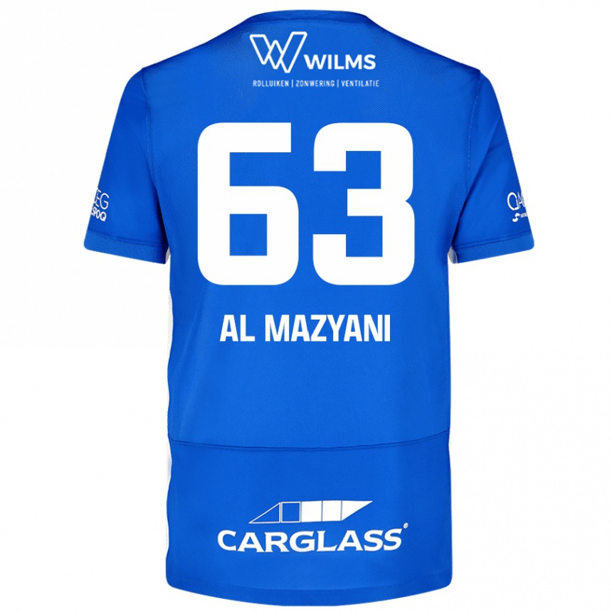 Kinder Fußball Faissal Al Mazyani #63 Blau Heimtrikot Trikot 2024/25 T-Shirt Luxemburg