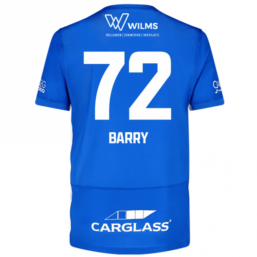 Kinder Fußball Alpha Barry #72 Blau Heimtrikot Trikot 2024/25 T-Shirt Luxemburg