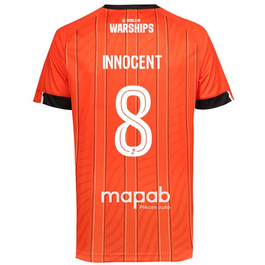 Kinder Fußball Bonke Innocent #8 Orange Heimtrikot Trikot 2024/25 T-Shirt Luxemburg