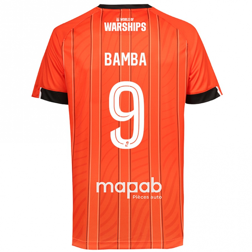 Kinder Fußball Mohamed Bamba #9 Orange Heimtrikot Trikot 2024/25 T-Shirt Luxemburg