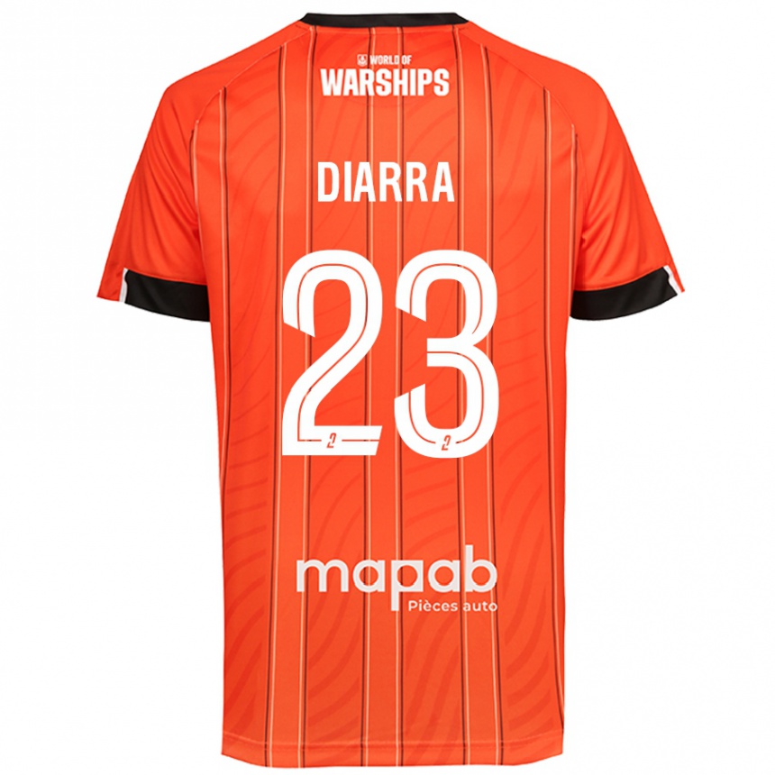 Kinder Fußball Stéphane Diarra #23 Orange Heimtrikot Trikot 2024/25 T-Shirt Luxemburg