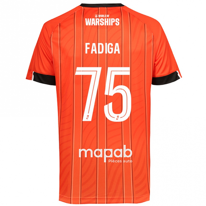 Kinder Fußball Bandiougou Fadiga #75 Orange Heimtrikot Trikot 2024/25 T-Shirt Luxemburg