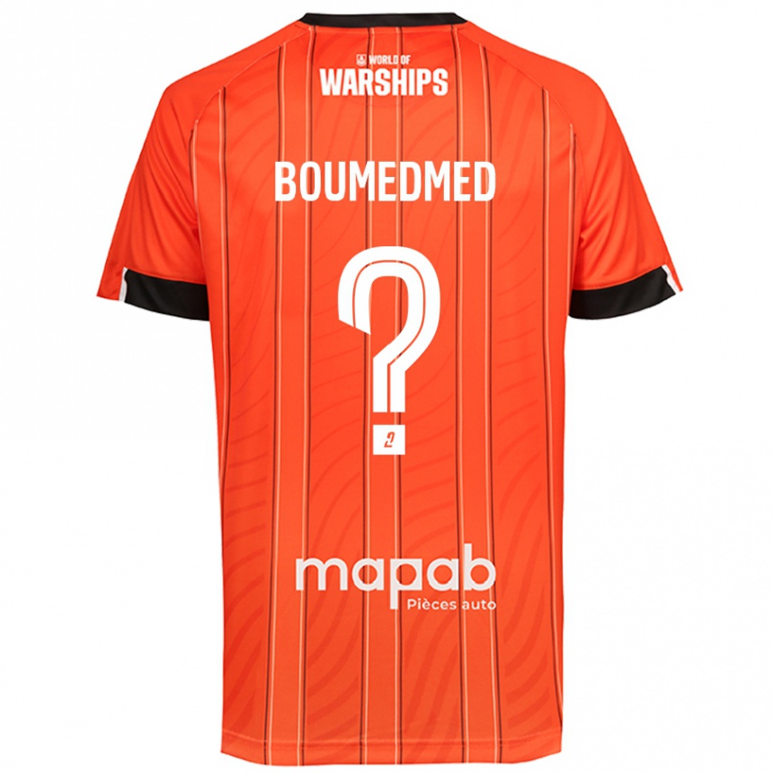 Kinder Fußball Kamil Boumedmed #0 Orange Heimtrikot Trikot 2024/25 T-Shirt Luxemburg