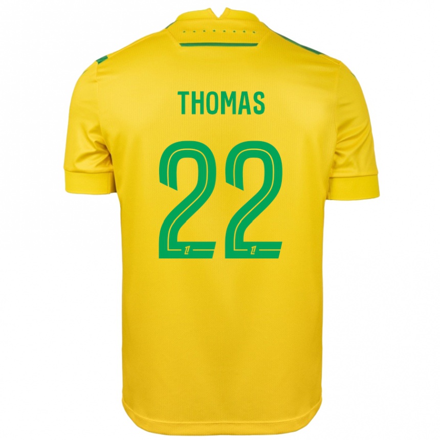 Kinder Fußball Sorba Thomas #22 Gelb Grün Heimtrikot Trikot 2024/25 T-Shirt Luxemburg