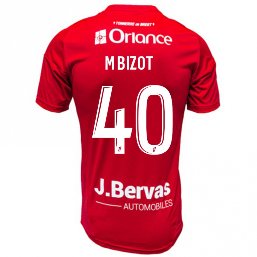 Kinder Fußball Marco Bizot #40 Rot Weiß Heimtrikot Trikot 2024/25 T-Shirt Luxemburg