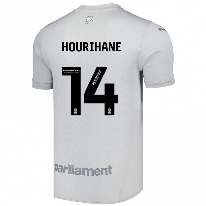 Kinder Fußball Conor Hourihane #14 Silbergrau Auswärtstrikot Trikot 2024/25 T-Shirt Luxemburg