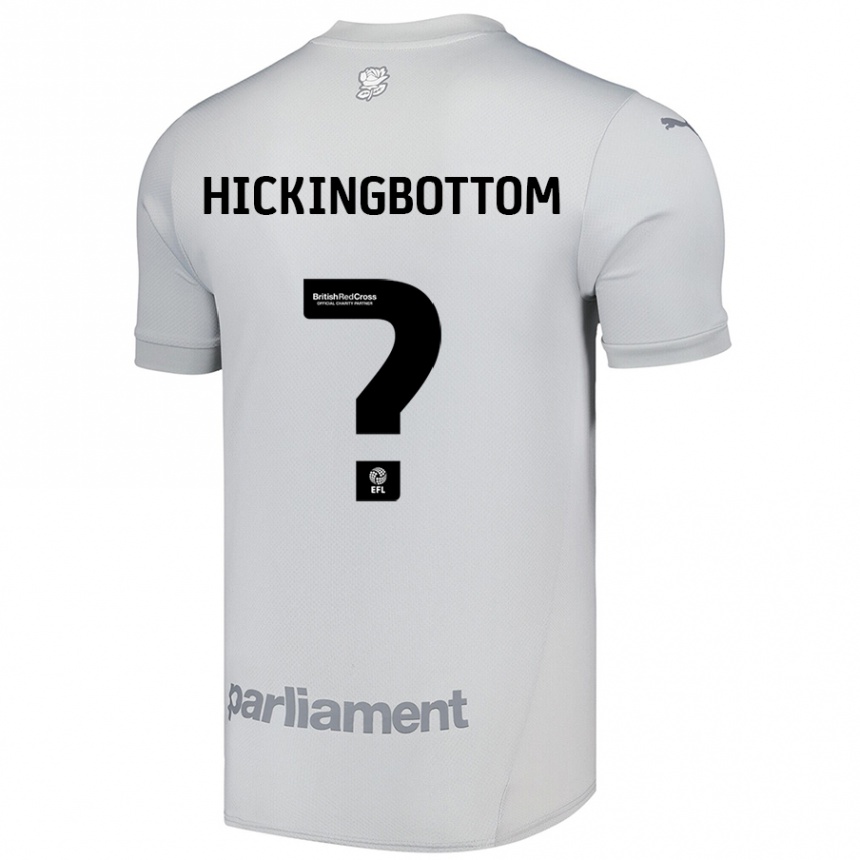 Kinder Fußball Charlie Hickingbottom #0 Silbergrau Auswärtstrikot Trikot 2024/25 T-Shirt Luxemburg