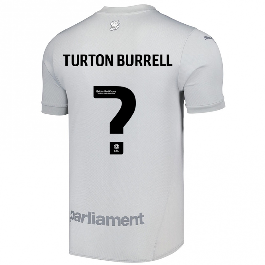 Kinder Fußball Melissa Turton-Burrell #0 Silbergrau Auswärtstrikot Trikot 2024/25 T-Shirt Luxemburg