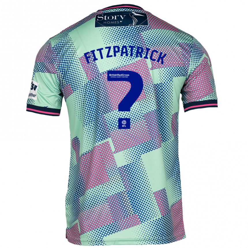 Kinder Fußball Aran Fitzpatrick #0 Grün Auswärtstrikot Trikot 2024/25 T-Shirt Luxemburg