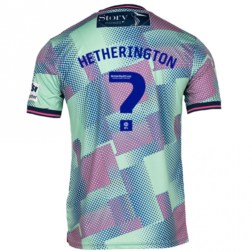 Kinder Fußball Sam Hetherington #0 Grün Auswärtstrikot Trikot 2024/25 T-Shirt Luxemburg