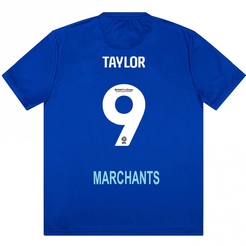 Kinder Fußball Matty Taylor #9 Grün Auswärtstrikot Trikot 2024/25 T-Shirt Luxemburg