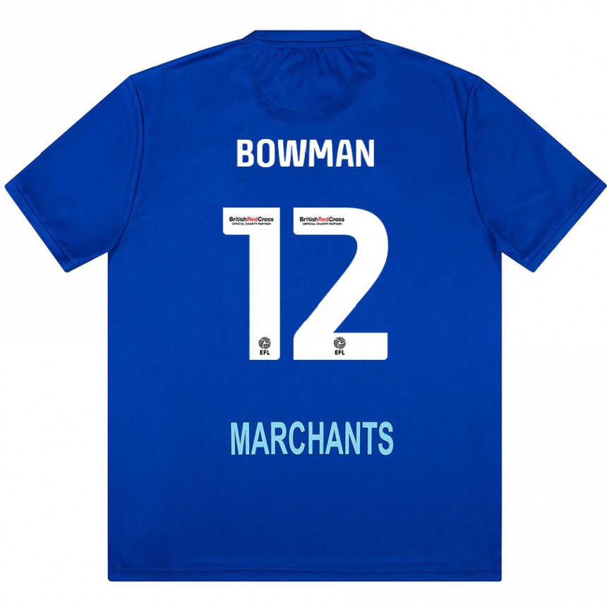 Kinder Fußball Ryan Bowman #12 Grün Auswärtstrikot Trikot 2024/25 T-Shirt Luxemburg