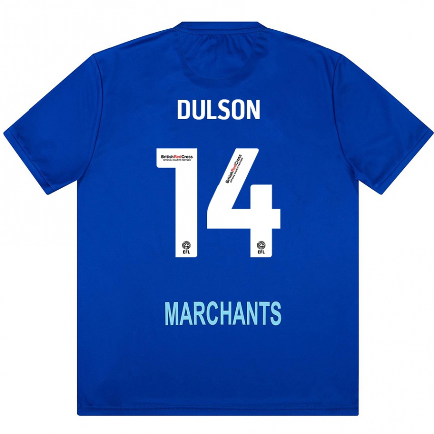 Kinder Fußball Liam Dulson #14 Grün Auswärtstrikot Trikot 2024/25 T-Shirt Luxemburg