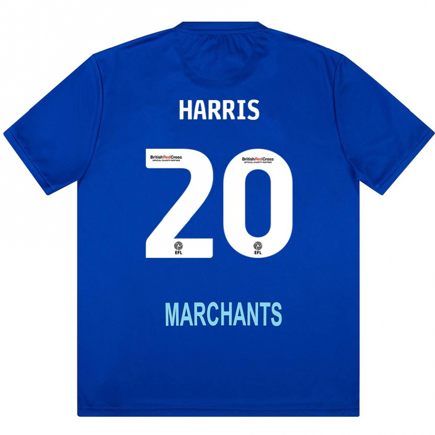 Kinder Fußball Max Harris #20 Grün Auswärtstrikot Trikot 2024/25 T-Shirt Luxemburg