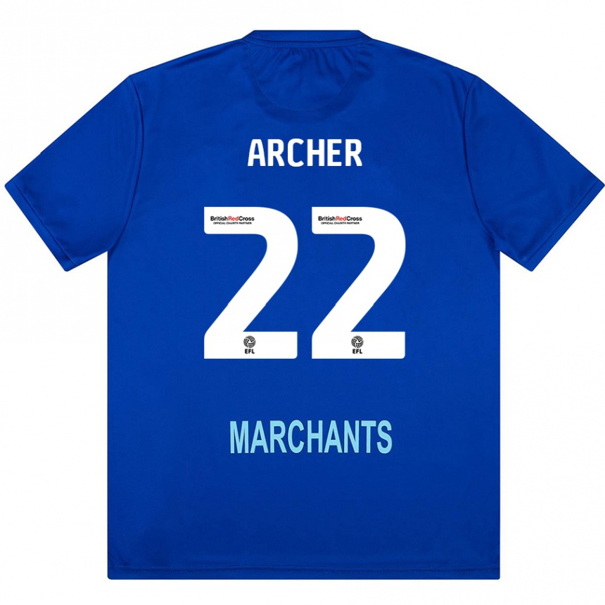 Kinder Fußball Ethon Archer #22 Grün Auswärtstrikot Trikot 2024/25 T-Shirt Luxemburg