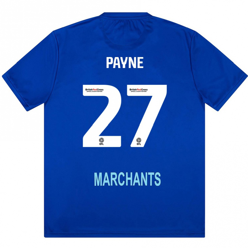 Kinder Fußball Lewis Payne #27 Grün Auswärtstrikot Trikot 2024/25 T-Shirt Luxemburg