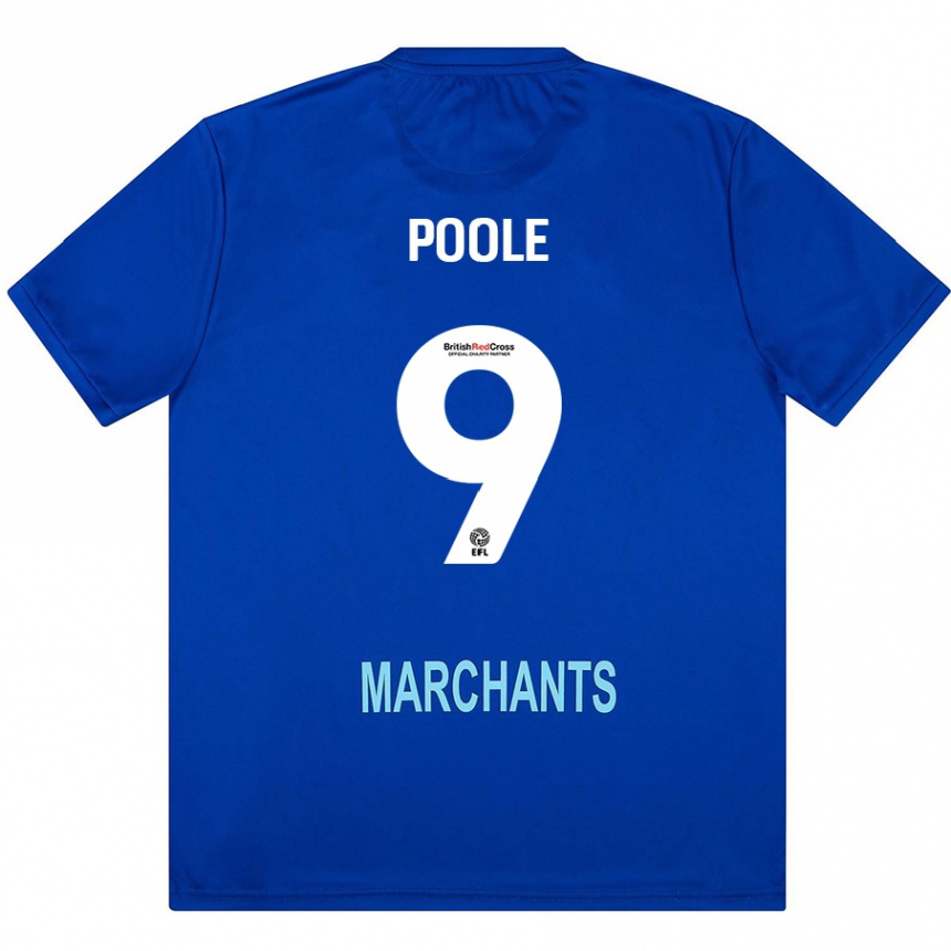 Kinder Fußball Phoebie Poole #9 Grün Auswärtstrikot Trikot 2024/25 T-Shirt Luxemburg