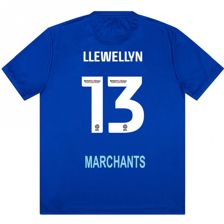 Kinder Fußball Ffion Llewellyn #13 Grün Auswärtstrikot Trikot 2024/25 T-Shirt Luxemburg