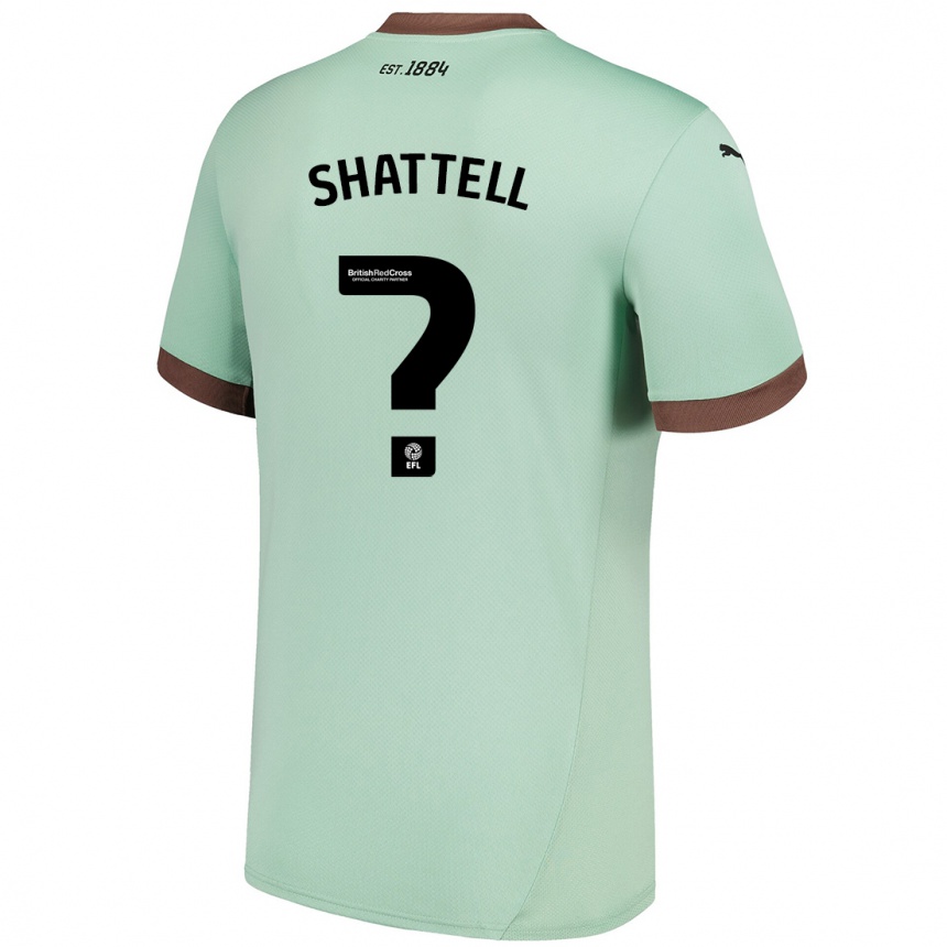 Kinder Fußball Josh Shattell #0 Blassgrün Auswärtstrikot Trikot 2024/25 T-Shirt Luxemburg