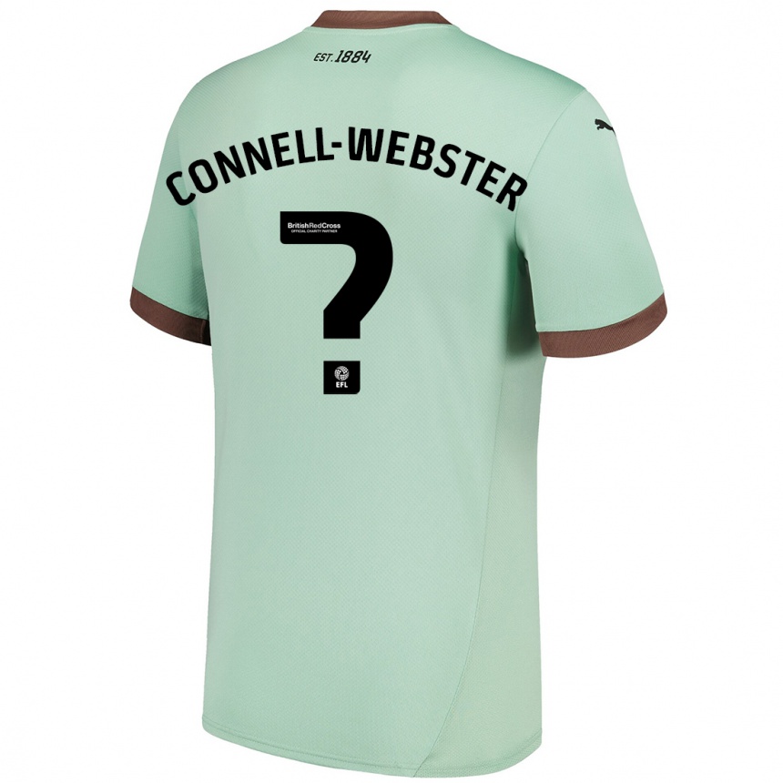 Kinder Fußball Braidy Connell-Webster #0 Blassgrün Auswärtstrikot Trikot 2024/25 T-Shirt Luxemburg