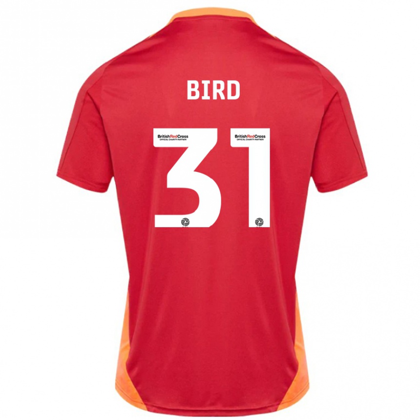 Kinder Fußball Jay Bird #31 Blau Cremeweiß Auswärtstrikot Trikot 2024/25 T-Shirt Luxemburg