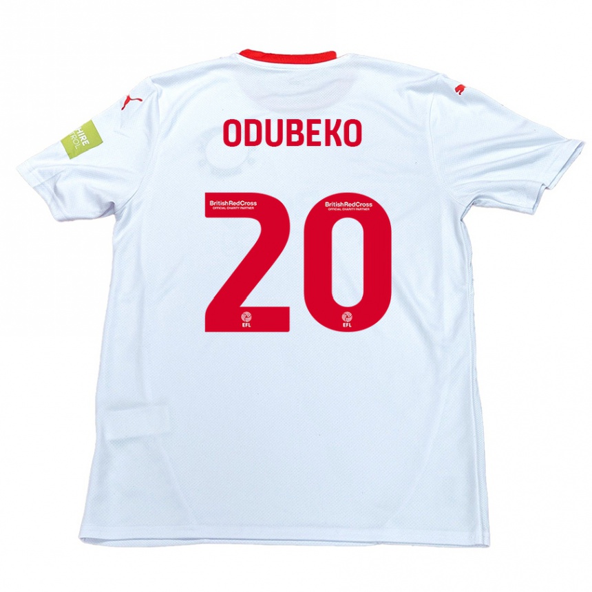 Kinder Fußball Mipo Odubeko #20 Weiß Auswärtstrikot Trikot 2024/25 T-Shirt Luxemburg