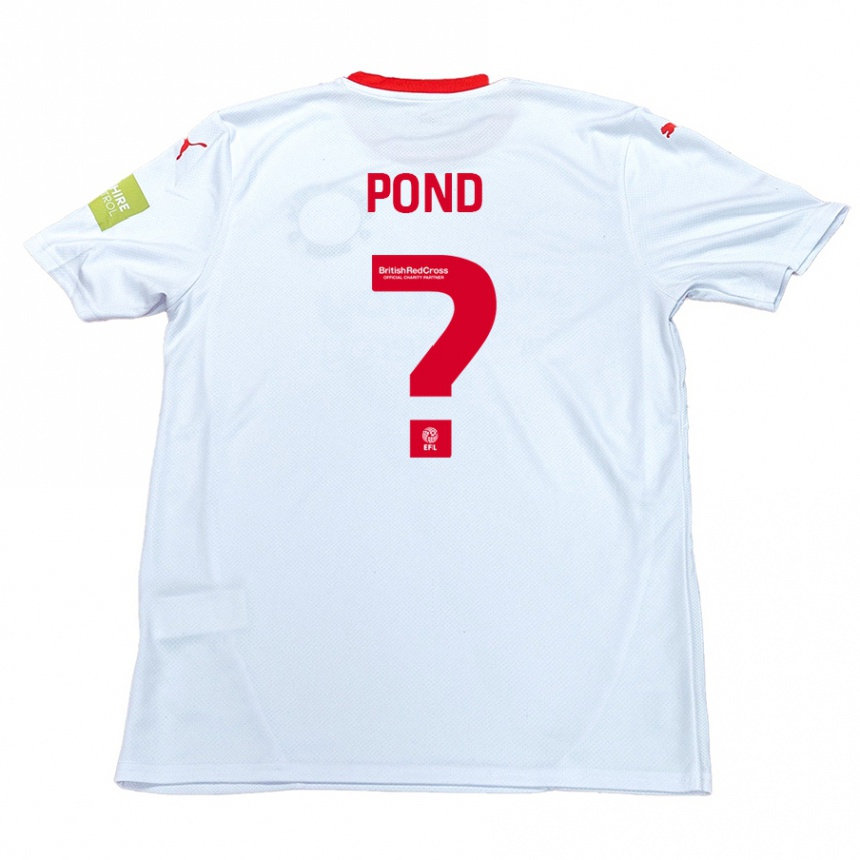 Kinder Fußball Nathan Pond #0 Weiß Auswärtstrikot Trikot 2024/25 T-Shirt Luxemburg