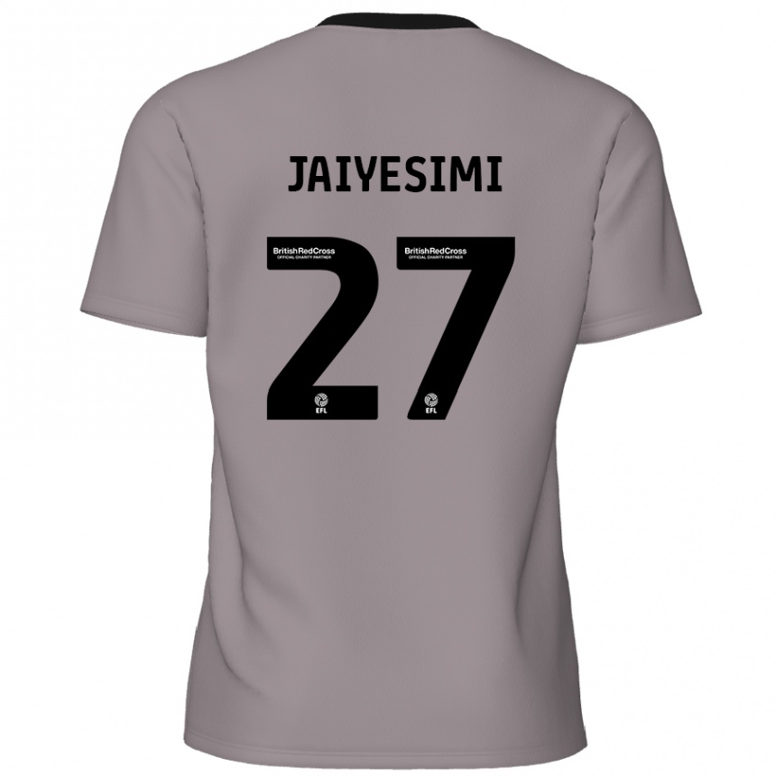 Kinder Fußball Diallang Jaiyesimi #27 Grau Auswärtstrikot Trikot 2024/25 T-Shirt Luxemburg