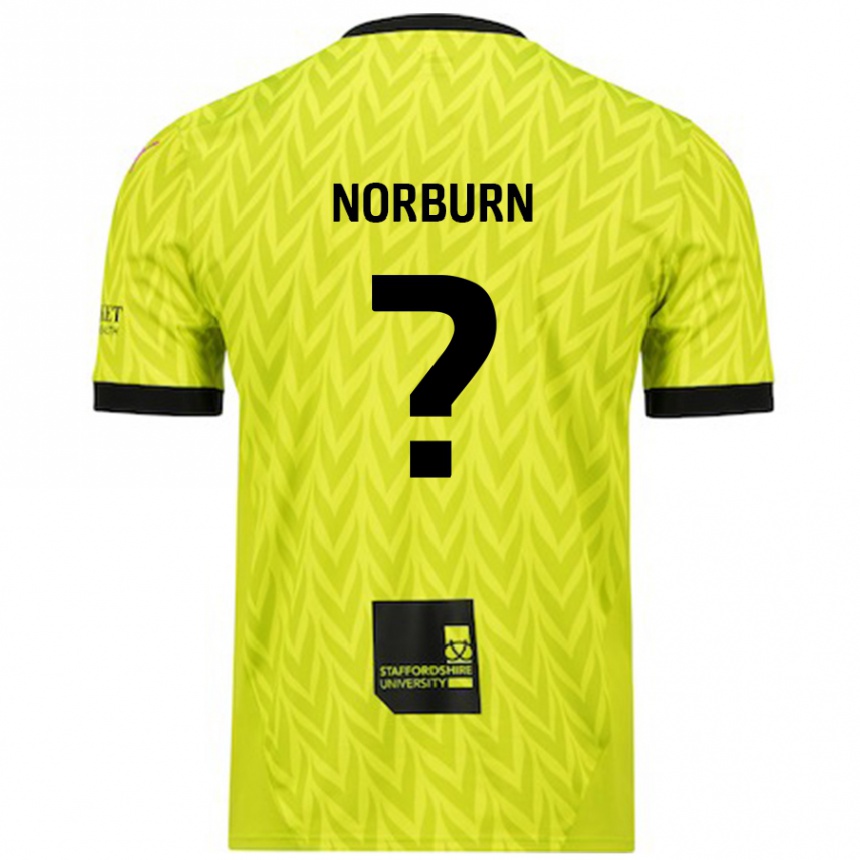 Kinder Fußball Dylan Norburn #0 Fluoreszierend Grün Auswärtstrikot Trikot 2024/25 T-Shirt Luxemburg