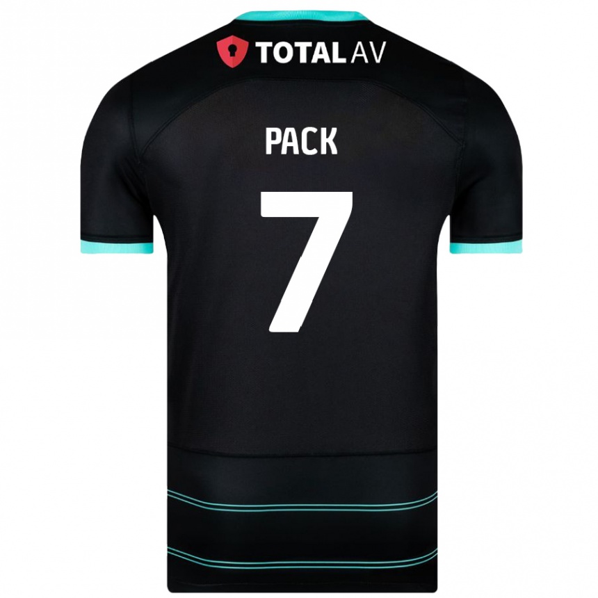 Kinder Fußball Marlon Pack #7 Schwarz Auswärtstrikot Trikot 2024/25 T-Shirt Luxemburg