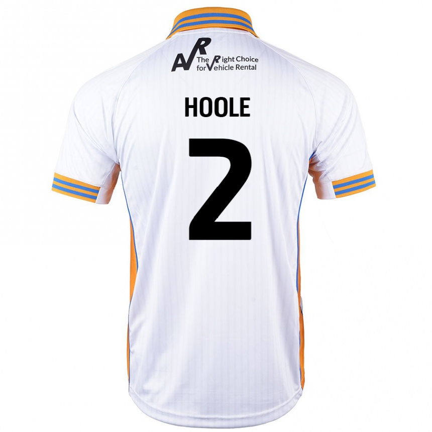 Kinder Fußball Luca Hoole #2 Weiß Auswärtstrikot Trikot 2024/25 T-Shirt Luxemburg