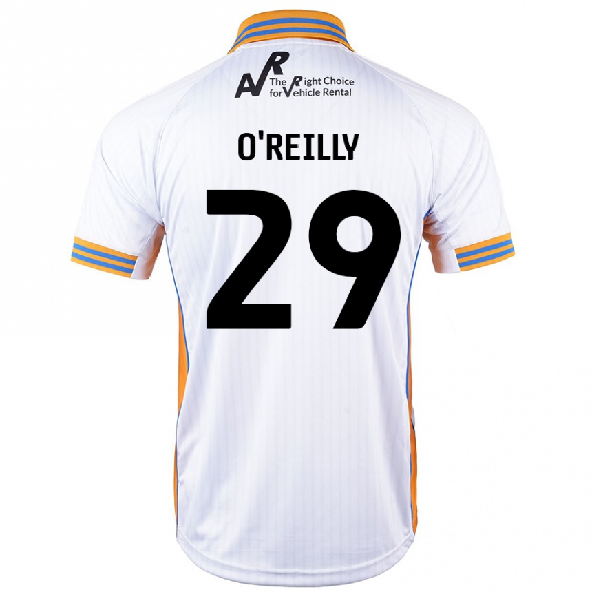 Kinder Fußball Tommi O'reilly #29 Weiß Auswärtstrikot Trikot 2024/25 T-Shirt Luxemburg