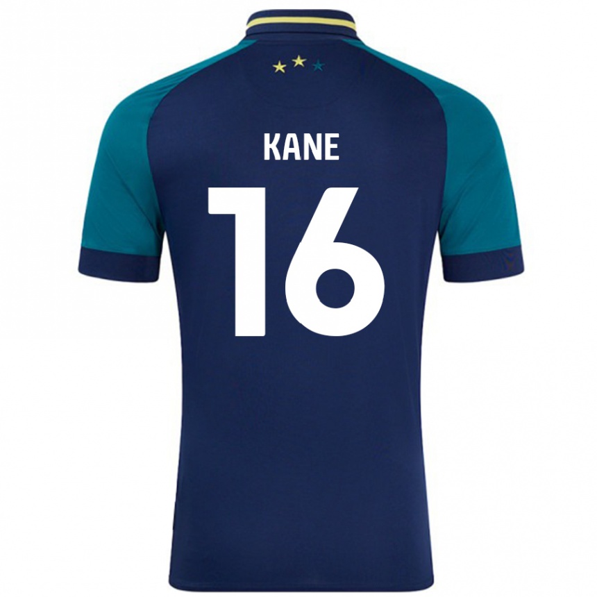 Kinder Fußball Herbie Kane #16 Marine Dunkelgrün Auswärtstrikot Trikot 2024/25 T-Shirt Luxemburg