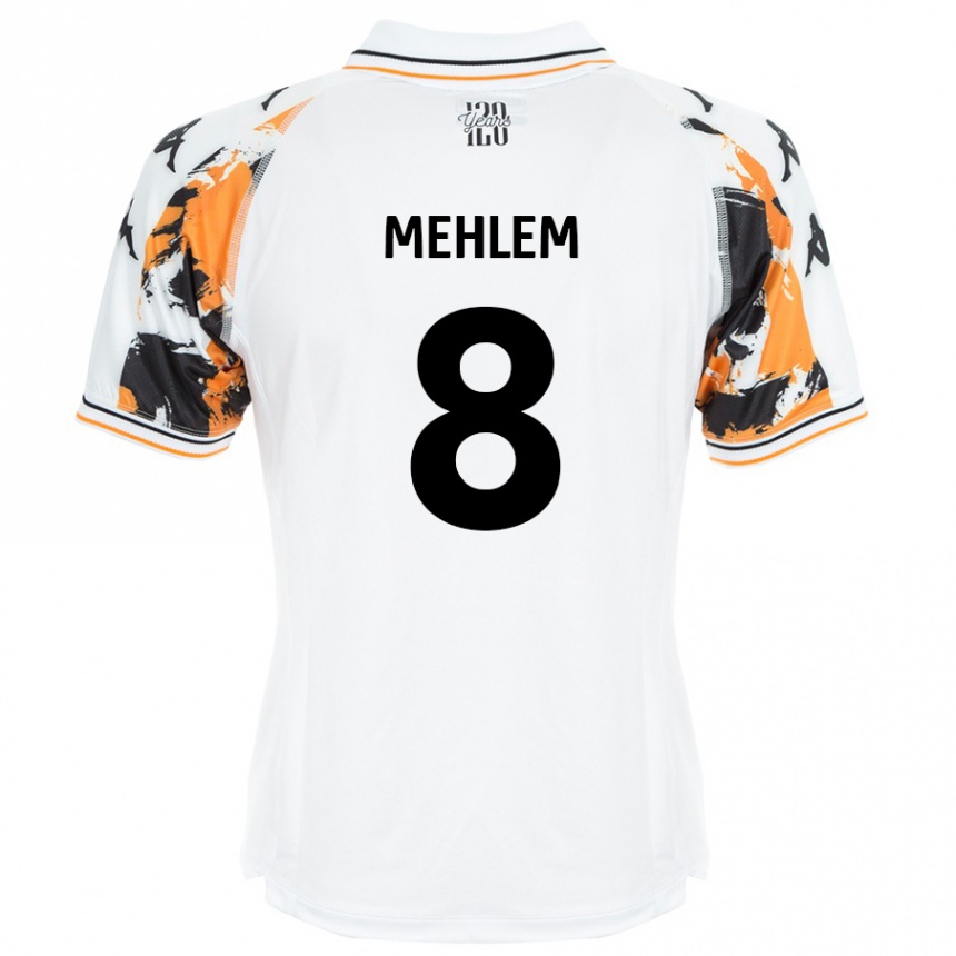 Kinder Fußball Marvin Mehlem #8 Weiß Auswärtstrikot Trikot 2024/25 T-Shirt Luxemburg