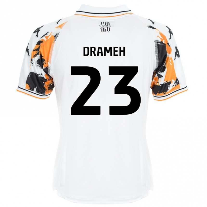 Kinder Fußball Cody Drameh #23 Weiß Auswärtstrikot Trikot 2024/25 T-Shirt Luxemburg