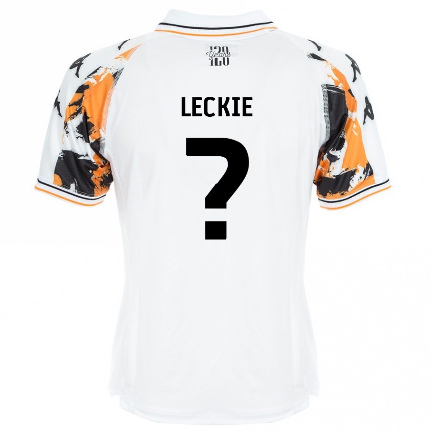 Kinder Fußball Jack Leckie #0 Weiß Auswärtstrikot Trikot 2024/25 T-Shirt Luxemburg