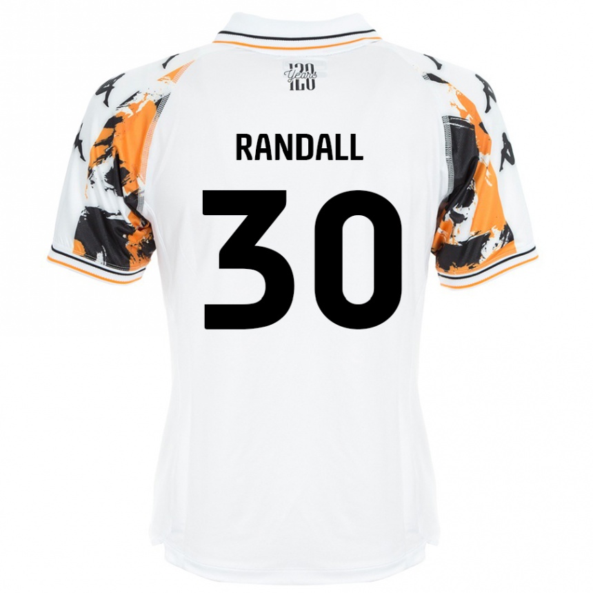 Kinder Fußball Jennifer Randall #30 Weiß Auswärtstrikot Trikot 2024/25 T-Shirt Luxemburg