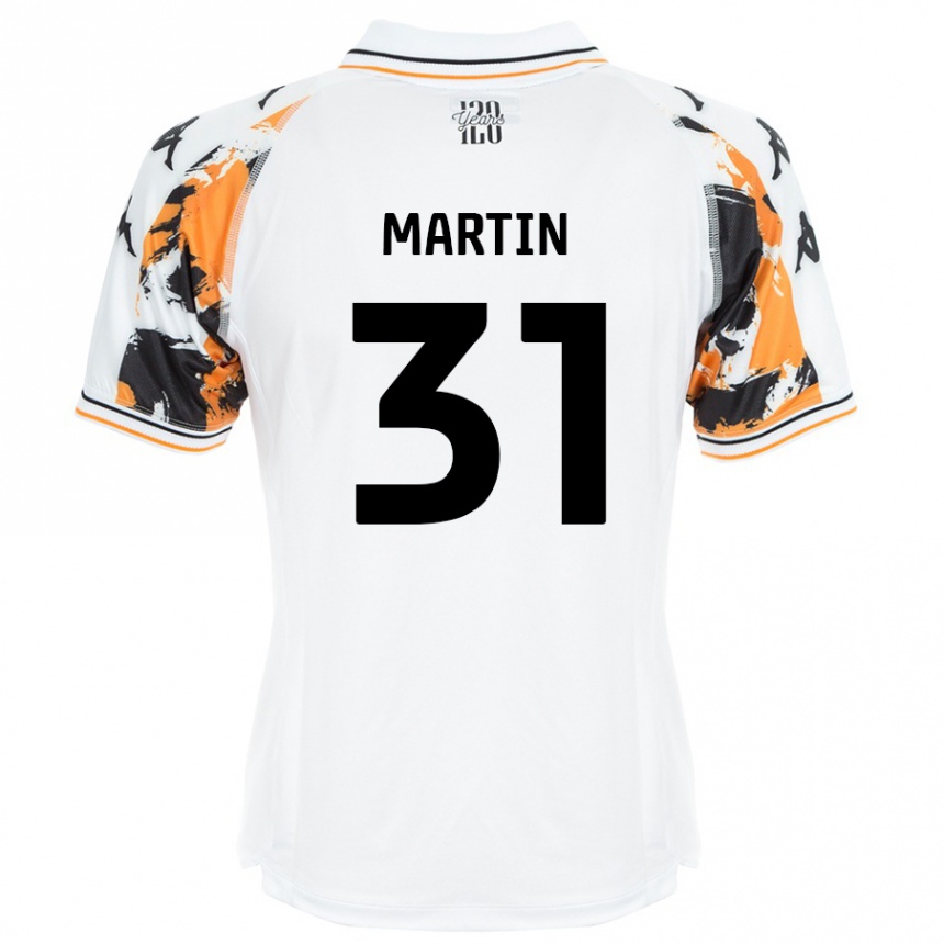 Kinder Fußball Faith Martin #31 Weiß Auswärtstrikot Trikot 2024/25 T-Shirt Luxemburg