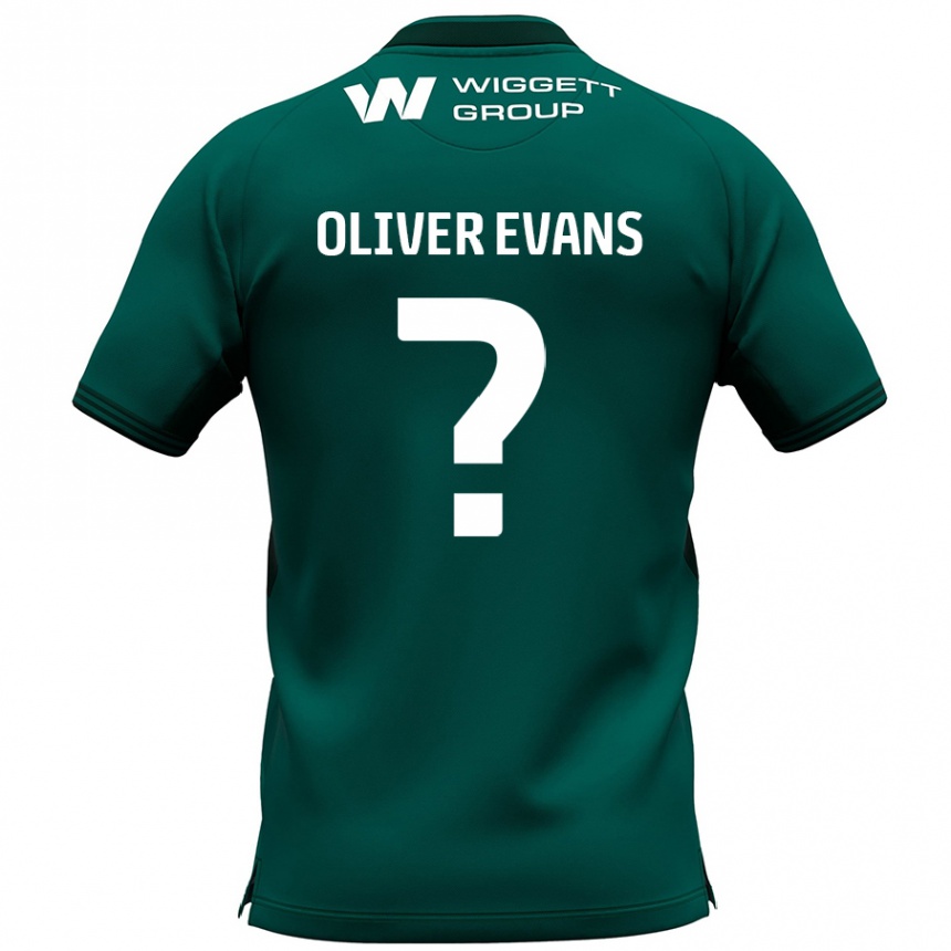 Kinder Fußball Oliver Evans #0 Grün Auswärtstrikot Trikot 2024/25 T-Shirt Luxemburg