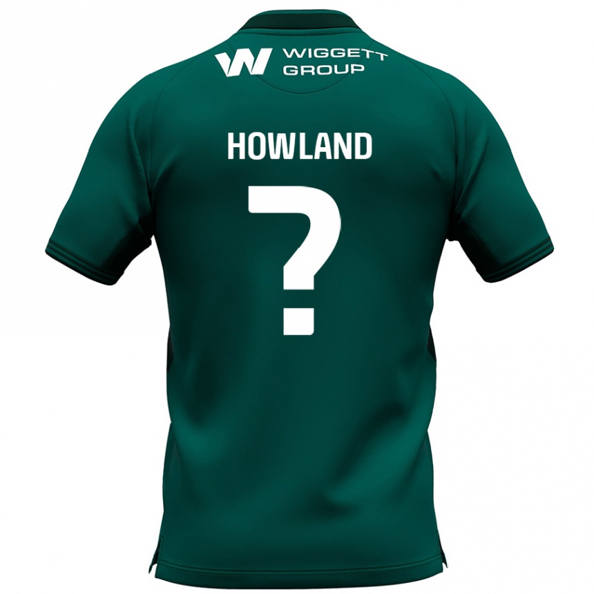 Kinder Fußball Jack Howland #0 Grün Auswärtstrikot Trikot 2024/25 T-Shirt Luxemburg