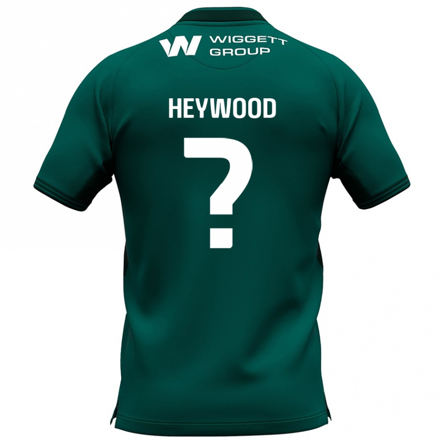 Kinder Fußball Kavalli Heywood #0 Grün Auswärtstrikot Trikot 2024/25 T-Shirt Luxemburg