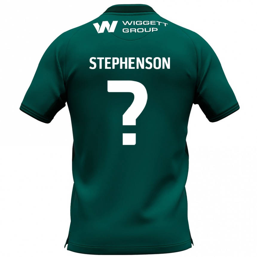 Kinder Fußball Joshua Stephenson #0 Grün Auswärtstrikot Trikot 2024/25 T-Shirt Luxemburg