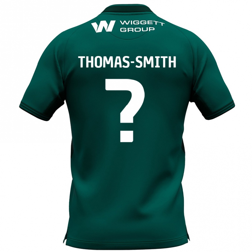 Kinder Fußball Jaydon Thomas-Smith #0 Grün Auswärtstrikot Trikot 2024/25 T-Shirt Luxemburg