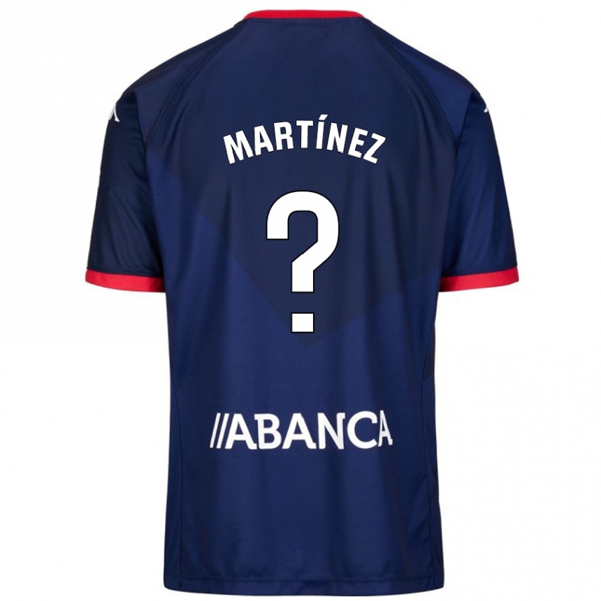 Kinder Fußball Pablo Martínez #4 Marineblau Auswärtstrikot Trikot 2024/25 T-Shirt Luxemburg