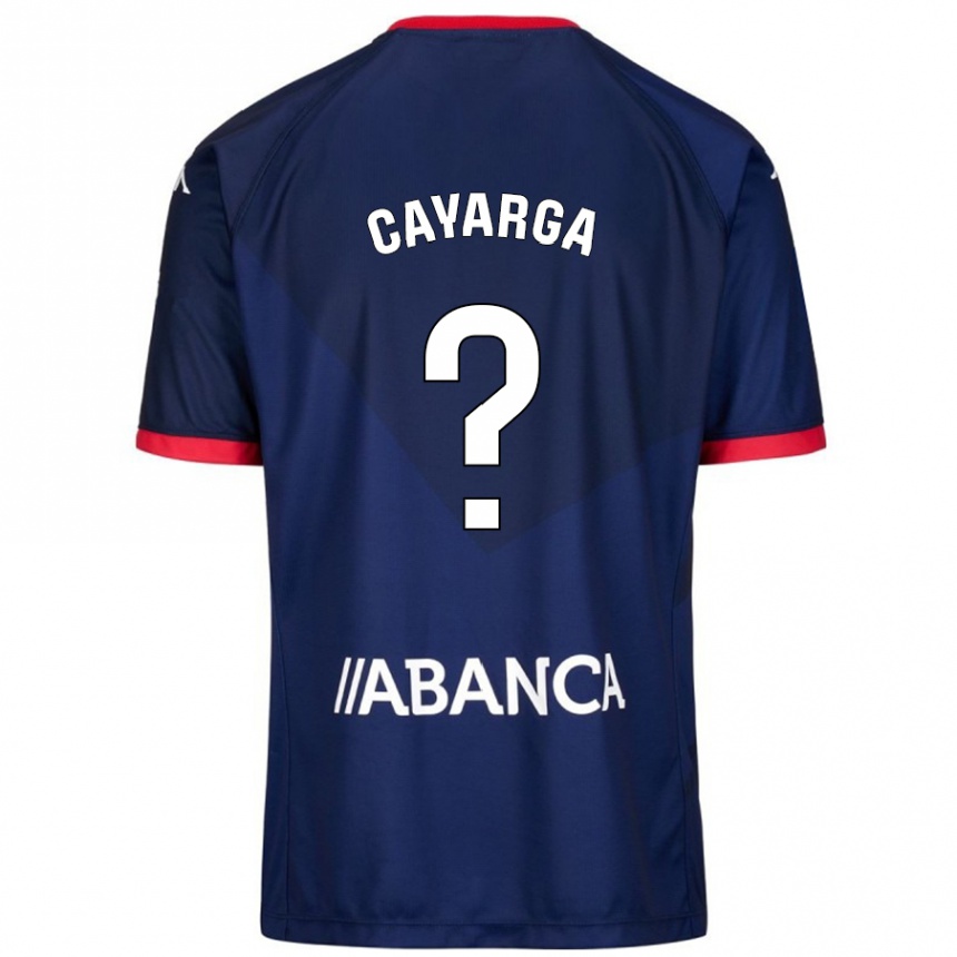 Kinder Fußball Berto Cayarga #14 Marineblau Auswärtstrikot Trikot 2024/25 T-Shirt Luxemburg