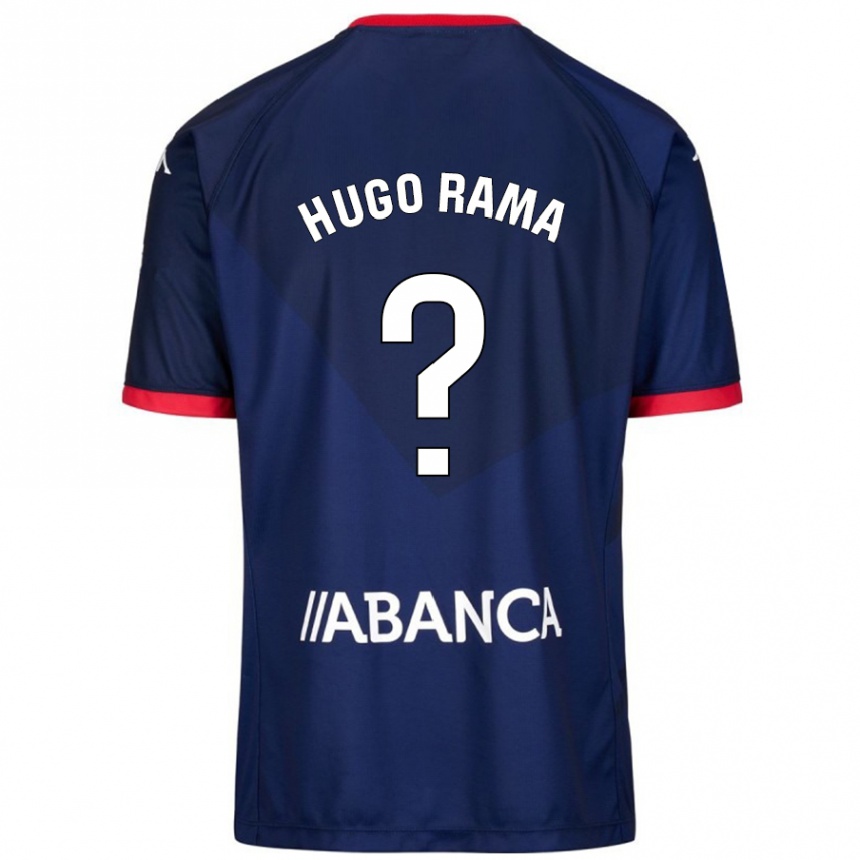 Kinder Fußball Hugo Rama #22 Marineblau Auswärtstrikot Trikot 2024/25 T-Shirt Luxemburg