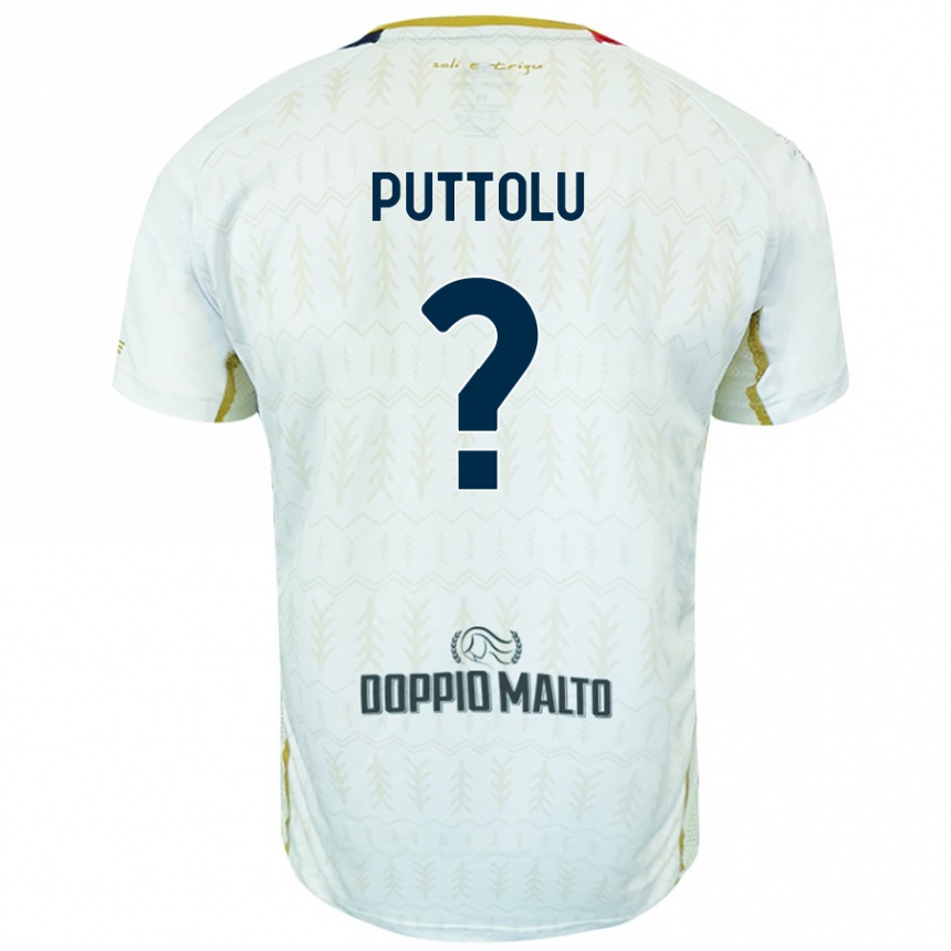 Kinder Fußball Diego Puttolu #0 Weiß Auswärtstrikot Trikot 2024/25 T-Shirt Luxemburg