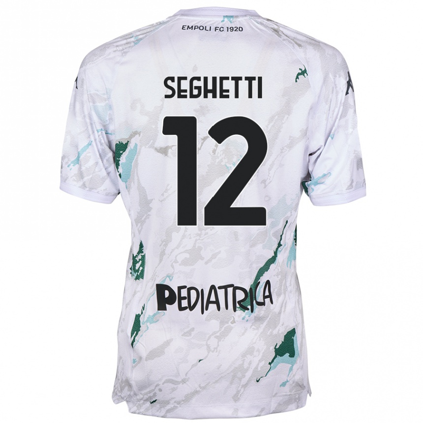 Kinder Fußball Jacopo Seghetti #12 Grau Auswärtstrikot Trikot 2024/25 T-Shirt Luxemburg